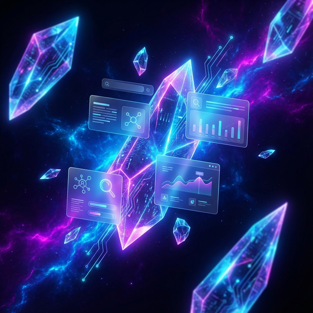 Crystal Hero Illustration